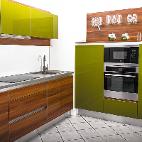 SZILVA-ZÖLD AKRIL KONYHABÚTOR