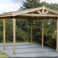 Nyeregtetős garázsok építése  259000 Ft