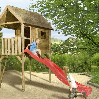 Gyerek játszótér építés fából